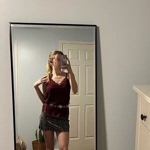 Babton Burgundy Lace Detain Tank